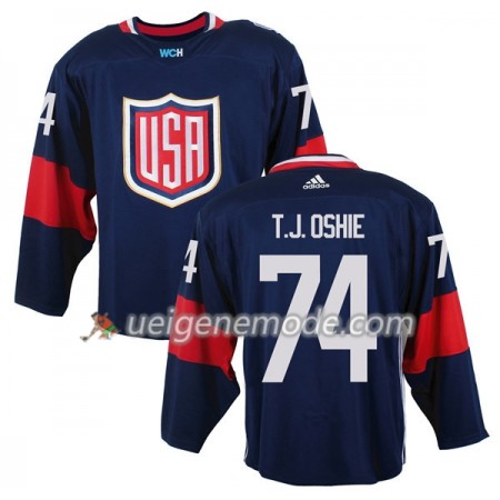 USA Trikot T.J. Oshie 74 2016 World Cup Blau Premier